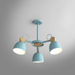 Потолочная люстр на штанге ROLLA 3 blueice ImperiumLoft 178068-26