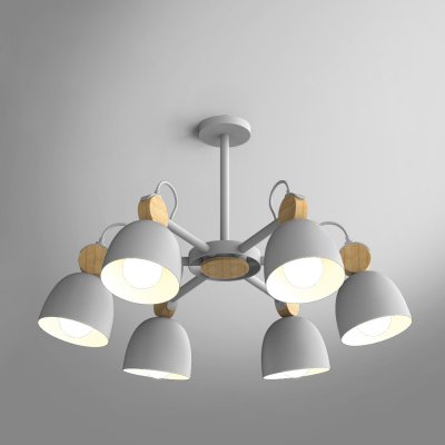 Потолочная люстр на штанге ROLLA 6 Gray ImperiumLoft 178069-26