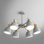 Потолочная люстр на штанге ROLLA 6 Gray ImperiumLoft 178069-26