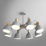 Потолочная люстр на штанге ROLLA 8 Gray ImperiumLoft 178073-26