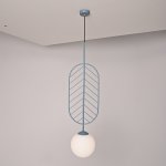 Подвесной светильник LEAF C Голубой ImperiumLoft 178142-26