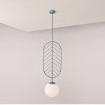 Подвесной светильник LEAF C Голубой ImperiumLoft 178142-26