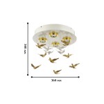 Люстра с птичками Favourite 1782-4U Rudel