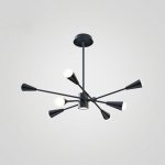 Подвесная люстра MILTON 8 Черный ImperiumLoft 178227-26