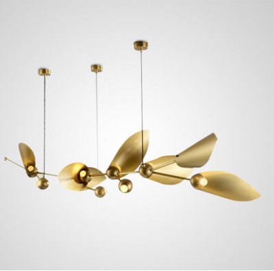 Подвесная люстра LAVRA A10 Латунь+Мокоо ImperiumLoft 178262-26