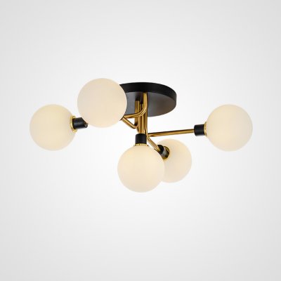 Подвесная люстра NEXO 5 Белый, Золото ImperiumLoft 178274-26