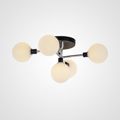 Подвесная люстра NEXO 5 Белый, Серебро ImperiumLoft 178277-26