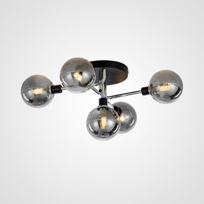 Подвесная люстра NEXO 5 Серый, Серебро ImperiumLoft 178279-26