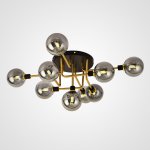 Подвесная люстра NEXO 9 Серый, Золото ImperiumLoft 178284-26