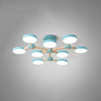 Подвесная люстра TURNA Голубой ImperiumLoft 178302-26