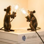 Настольная лампа Mouse Sitting Черный ImperiumLoft 178307-22