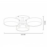 Потолочная люстра JOIST 3 Gray ImperiumLoft 178321-26