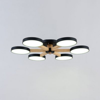 Потолочная люстра TURNA 6 Black ImperiumLoft 178336-26 Потолочная люстра TURNA 6 Black ImperiumLoft 178336-26