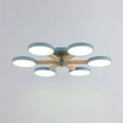 Потолочная люстра TURNA 6 Blue ImperiumLoft 178338-26