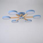 Потолочная люстра TURNA 6 Blue ImperiumLoft 178338-26