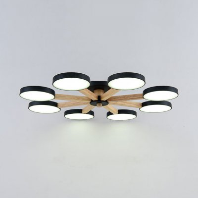 Потолочная люстра TURNA 8 Black ImperiumLoft 178341-26 Потолочная люстра TURNA 8 Black ImperiumLoft 178341-26