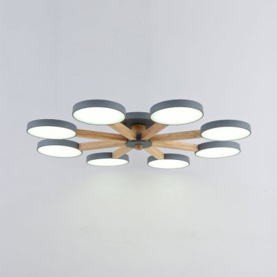 Потолочная люстра TURNA 8 Gray ImperiumLoft 178342-26 Потолочная люстра TURNA 8 Gray ImperiumLoft 178342-26