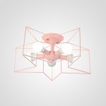 Потолочная люстра ASTERI Pink ImperiumLoft 178360-26