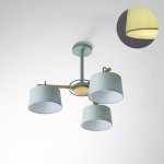 Потолочная люстра на штанге EVEN 3 Olive ImperiumLoft 178365-26