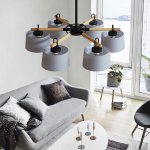 Потолочная люстра на штанге EVEN 3 Gray ImperiumLoft 178366-26