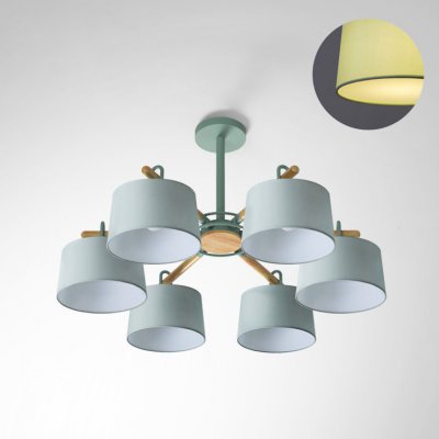 Потолочная люстра на штанге EVEN 6 Olive ImperiumLoft 178368-26