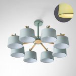 Потолочная люстра на штанге EVEN 8 Olive ImperiumLoft 178372-26