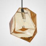 Подвесной светильник Color Ice Cube Pendant JEVIO 1 Янтарный ImperiumLoft 178463-26