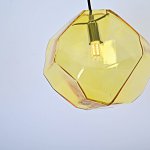 Подвесной светильник Color Ice Cube Pendant JEVIO 1 Янтарный ImperiumLoft 178463-26