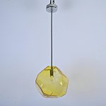 Подвесной светильник Color Ice Cube Pendant JEVIO 1 Янтарный ImperiumLoft 178463-26