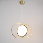 Подвесной светильник ARVET горизонтальный Золото ImperiumLoft 179643-26