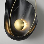 Настенный светильник CLAM Черный мрамор ImperiumLoft 179695-22