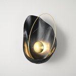 Настенный светильник CLAM Черный мрамор ImperiumLoft 179695-22