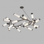 Подвесная люстра RAMOSE RING 24 Черный ImperiumLoft 179735-26