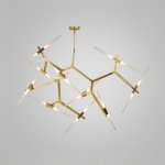 Подвесная люстра ANDES 20 Латунь ImperiumLoft 179748-26