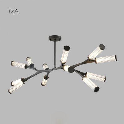 Подвесная люстра RAMOSE А12 Золото ImperiumLoft 179817-26