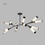 Подвесная люстра RAMOSE А12 Черный ImperiumLoft 179818-26