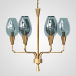 Подвесная дизайнерская люстра Viola 6 Синий ImperiumLoft 179881-26