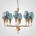Подвесная дизайнерская люстра Viola 8 Синий ImperiumLoft 179884-26