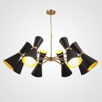 Подвесная люстра BARBELL-X 8 Черный ImperiumLoft 179937-26