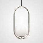 Подвесной светильник Matthew McCormick hoop 40 Silver MILA Pendant ImperiumLoft 179965-22