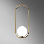 Подвесной светильник Matthew McCormick hoop 50 Silver MILA Pendant ImperiumLoft 179967-22