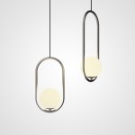 Подвесной светильник Matthew McCormick hoop 50 Silver MILA Pendant ImperiumLoft 179967-22