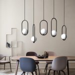 Подвесной светильник Matthew McCormick hoop 50 Silver MILA Pendant ImperiumLoft 179967-22