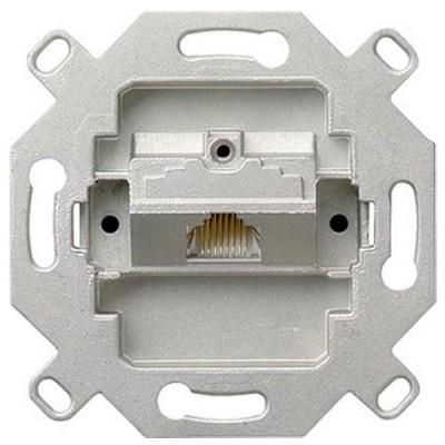 Gira Мех Розетка компьютерная 1-ая наклонная 5 кат (Rutenbeck) (G18000)