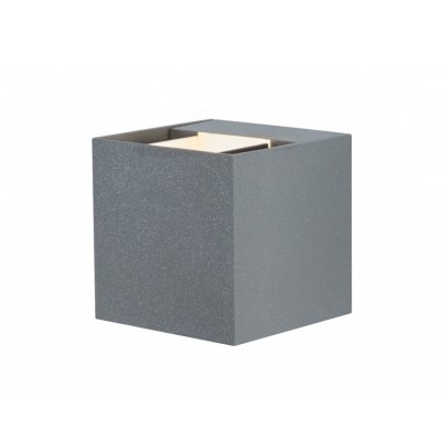 Paulmann 18000 Wall Name LED 2x3W IP65 eck 80x80 Grau