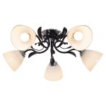 Люстра эконом Экономсвет 181/5CR+BK WT