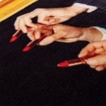 Коврик Lipstick Black