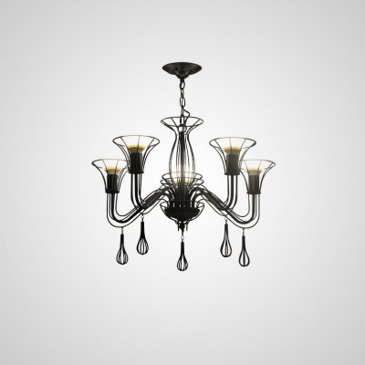 Подвесная люстра CAST 5 Black ImperiumLoft 181892-26