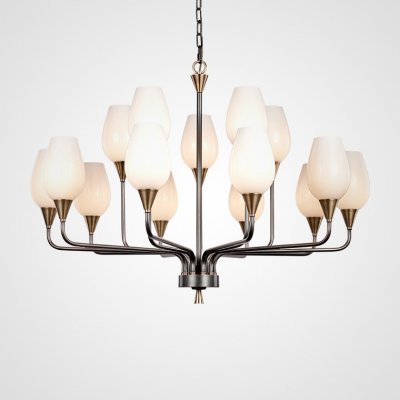 Подвесная люстра VIOLA MILK 15 ImperiumLoft 181913-26