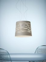 Подвесной светильник Foscarini TRESS большой белый светильник Foscarini H. 5 m
